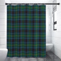 Blue And Green Tartan Pattern Print Premium Shower Curtain
