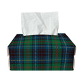 Blue And Green Tartan Pattern Print Rectangle Tissue Box Cover