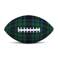 Blue And Green Tartan Pattern Print Rugby Ball