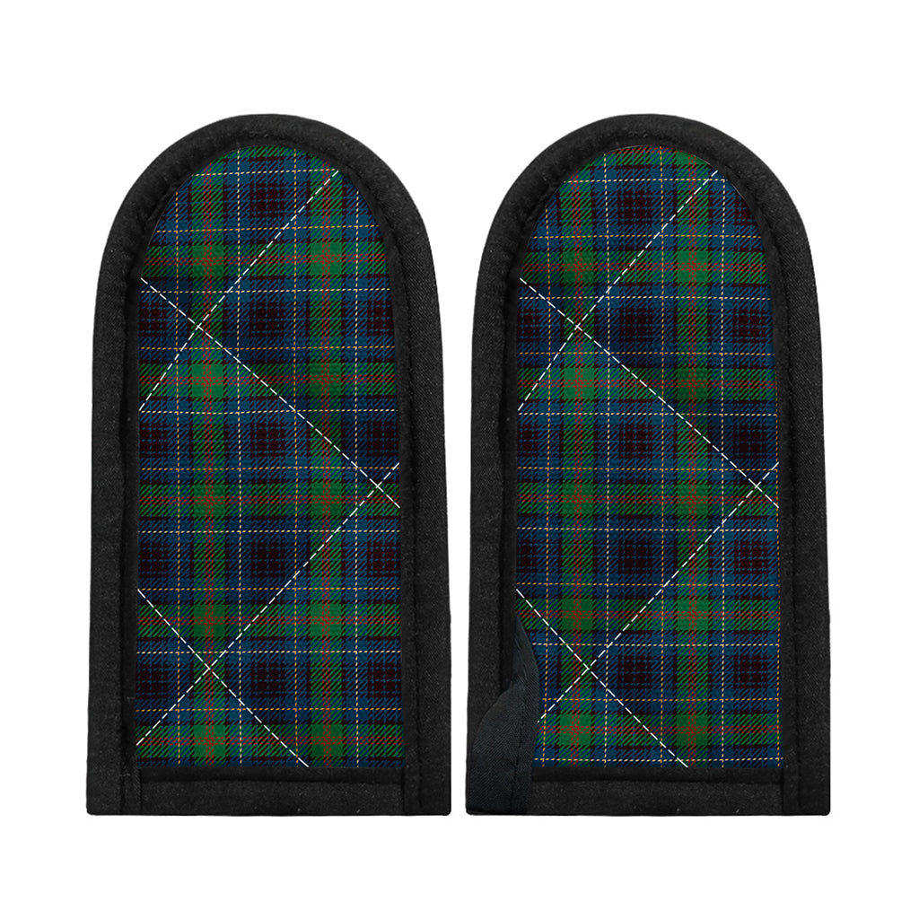 Blue And Green Tartan Pattern Print Skillet Handle Cover