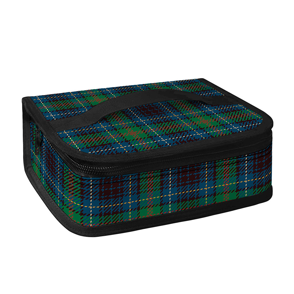 Blue And Green Tartan Pattern Print Small Lunch Bag