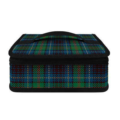 Blue And Green Tartan Pattern Print Small Lunch Bag