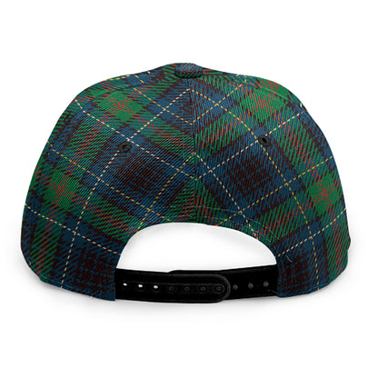 Blue And Green Tartan Pattern Print Snapback Cap