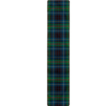 Blue And Green Tartan Pattern Print Table Runner