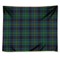 Blue And Green Tartan Pattern Print Tapestry