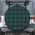 Blue And Green Tartan Pattern Print Tire Cover