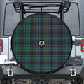 Blue And Green Tartan Pattern Print Tire Cover With Camera Hole