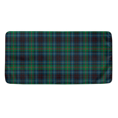 Blue And Green Tartan Pattern Print Towel