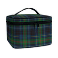 Blue And Green Tartan Pattern Print Travel Makeup Bag