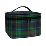 Blue And Green Tartan Pattern Print Travel Makeup Bag
