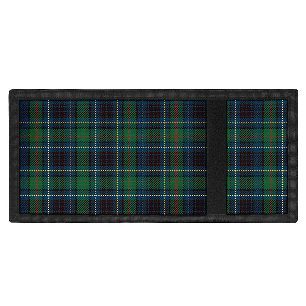 Blue And Green Tartan Pattern Print Trifold Wallet