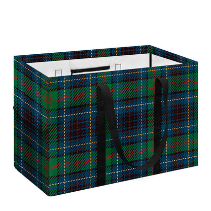 Blue And Green Tartan Pattern Print Utility Tote Bag