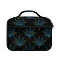 Blue And Green Weed Leaf Pattern Print Briefcase Bible Bag