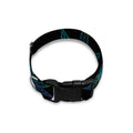 Blue And Green Weed Leaf Pattern Print Dog Collar