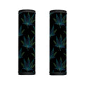 Blue And Green Weed Leaf Pattern Print Handle Covers