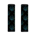 Blue And Green Weed Leaf Pattern Print Handle Covers
