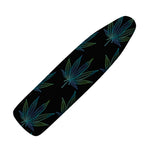 Blue And Green Weed Leaf Pattern Print Ironing Board Cover