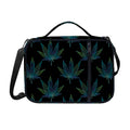 Blue And Green Weed Leaf Pattern Print Shoulder Strap Bible Bag
