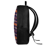 Blue And Orange Southwestern Print 17 Inch Backpack