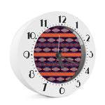 Blue And Orange Southwestern Print Alarm Clock