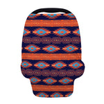 Blue And Orange Southwestern Print Baby Seat Cover