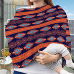 Blue And Orange Southwestern Print Baby Seat Cover