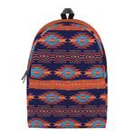 Blue And Orange Southwestern Print Backpack