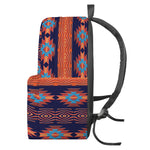 Blue And Orange Southwestern Print Backpack