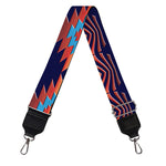 Blue And Orange Southwestern Print Bag Strap
