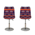Blue And Orange Southwestern Print Bar Stool Covers