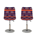 Blue And Orange Southwestern Print Bar Stool Covers