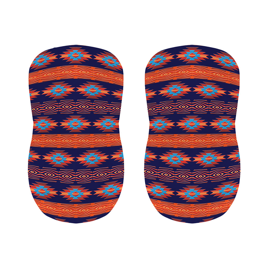 Blue And Orange Southwestern Print Bar Stool Covers