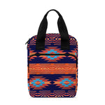 Blue And Orange Southwestern Print Bible Tote Bag