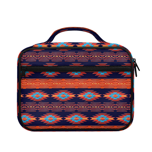 Blue And Orange Southwestern Print Briefcase Bible Bag