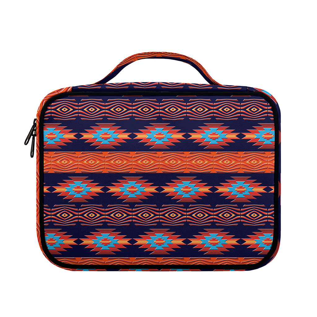 Blue And Orange Southwestern Print Briefcase Bible Bag