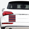 Blue And Orange Southwestern Print Car Sticker