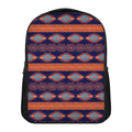 Blue And Orange Southwestern Print Casual Backpack
