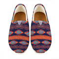 Blue And Orange Southwestern Print Casual Shoes