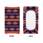 Blue And Orange Southwestern Print Changing Pad Cover