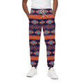 Blue And Orange Southwestern Print Cotton Sweatpants