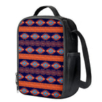 Blue And Orange Southwestern Print Crossbody Lunch Bag