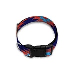 Blue And Orange Southwestern Print Dog Collar