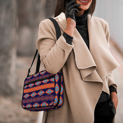 Blue And Orange Southwestern Print Double Strap Bible Bag