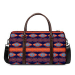 Blue And Orange Southwestern Print Duffle Bag
