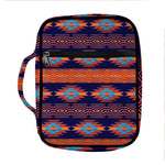 Blue And Orange Southwestern Print Front Pocket Bible Bag
