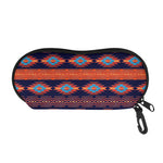 Blue And Orange Southwestern Print Glasses Case