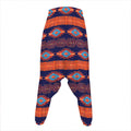 Blue And Orange Southwestern Print Hammer Pants