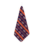 Blue And Orange Southwestern Print Hand Towel