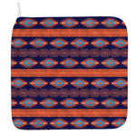 Blue And Orange Southwestern Print Hand Towel