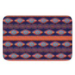 Blue And Orange Southwestern Print Indoor Door Mat